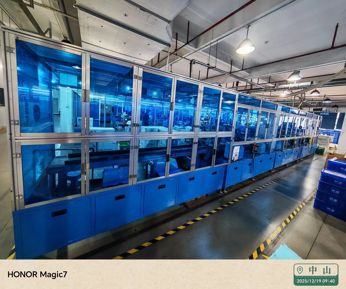Automated production line inside our partner factory