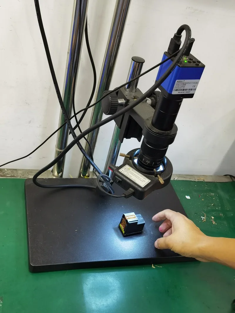 Print head quality inspection under industrial camera