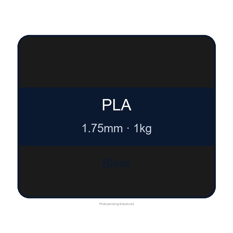 CHUSIPRINT PLA 3D Printing Filament 1.75mm 1kg - Black