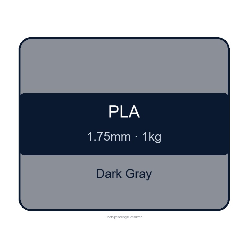 CHUSIPRINT PLA 3D Printing Filament 1.75mm 1kg - Dark Gray