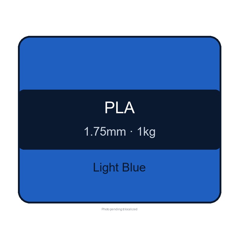 CHUSIPRINT PLA 3D Printing Filament 1.75mm 1kg - Light Blue