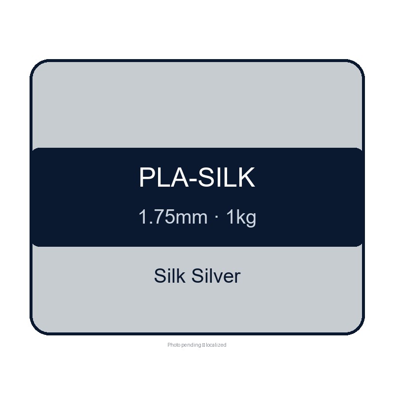 CHUSIPRINT Silk PLA 3D Printing Filament 1.75mm 1kg - Silk Silver