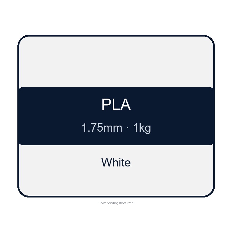 CHUSIPRINT PLA 3D Printing Filament 1.75mm 1kg - White