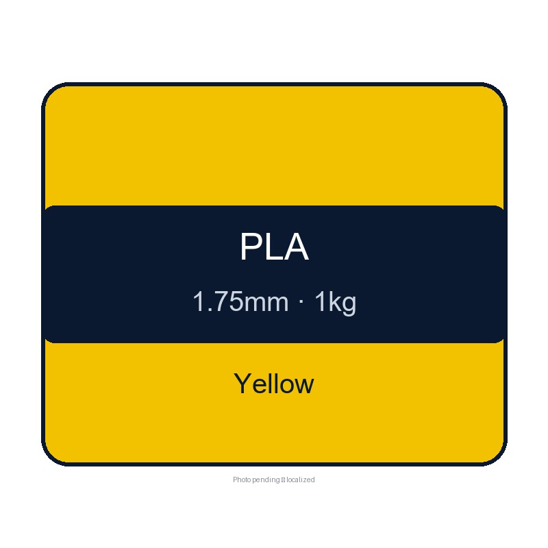 CHUSIPRINT PLA 3D Printing Filament 1.75mm 1kg - Yellow